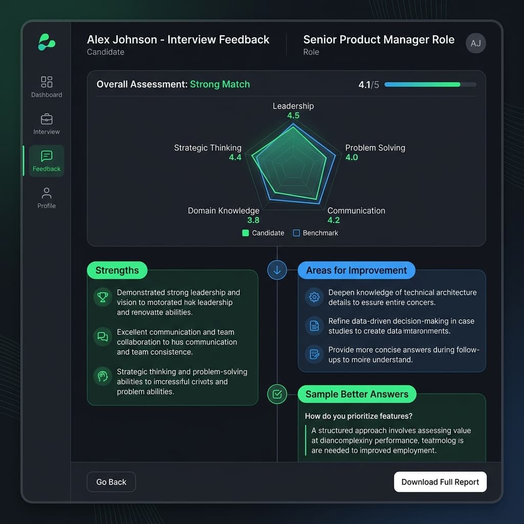 AI Feedback Dashboard